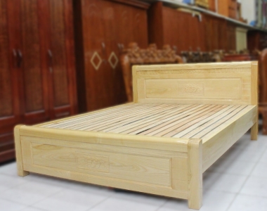 Thiết kế giường bằng gỗ theo yêu cầu