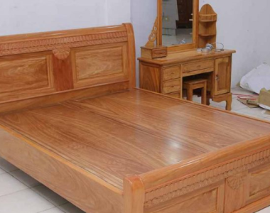 Xưởng thiết kế giường ngủ gỗ gõ đỏ Campuchia