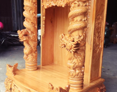 Xưởng thiết kế bàn thờ ông địa bằng gỗ 
