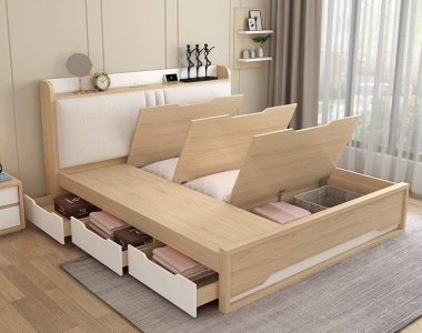 Nơi bán giường ngủ gỗ có hộc kéo