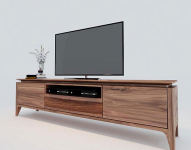 Kệ tivi bằng gỗ phòng khách hình chữ nhật 