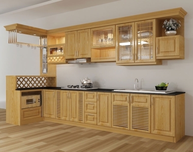 Xưởng thiết kế tủ bếp bằng gỗ cao cấp ở Gò vấp