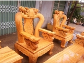 Những mẫu bàn ghế gỗ phòng khách, phòng ăn đẹp tự nhiên bằng gỗ sồi, căm xe, gõ đỏ, xoan đào
